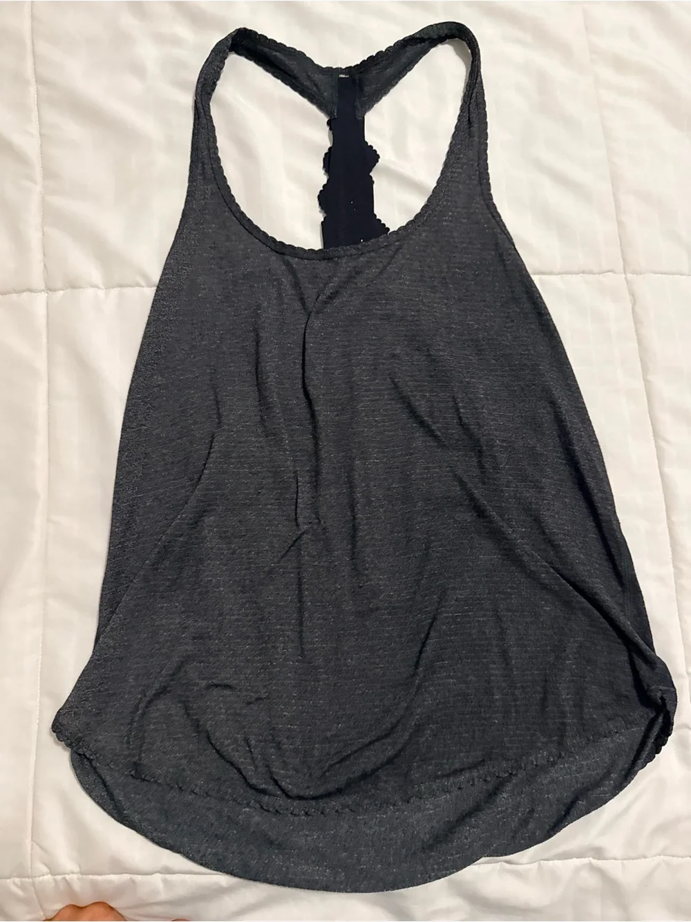 lululemon athletica Charcoal Gray Racerback Tank
